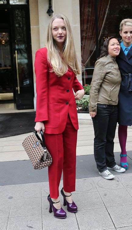 prada studded tote amanda seyfried|Amanda Seyfried goes avant.